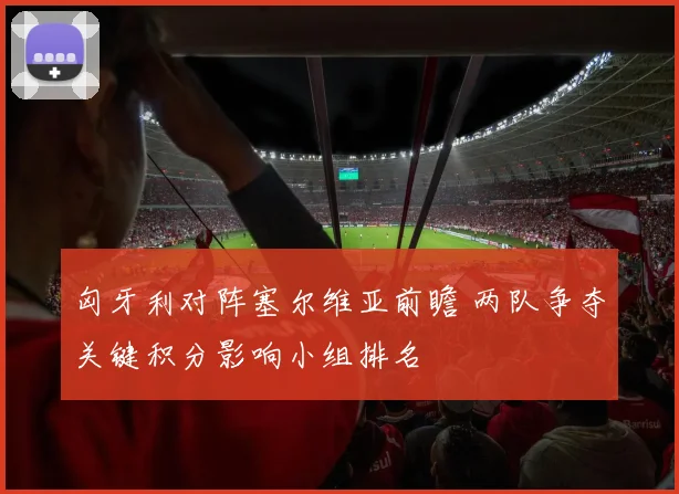 匈牙利对阵塞尔维亚前瞻 两队争夺关键积分影响小组排名