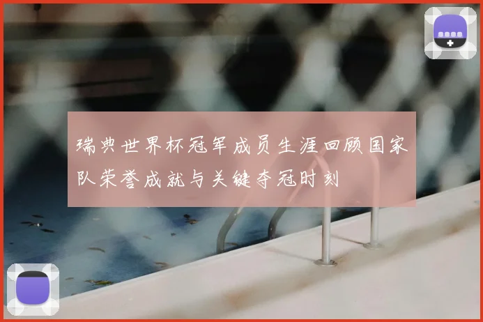瑞典世界杯冠军成员生涯回顾国家队荣誉成就与关键夺冠时刻